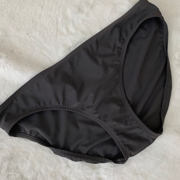 gray bathing suit bottoms